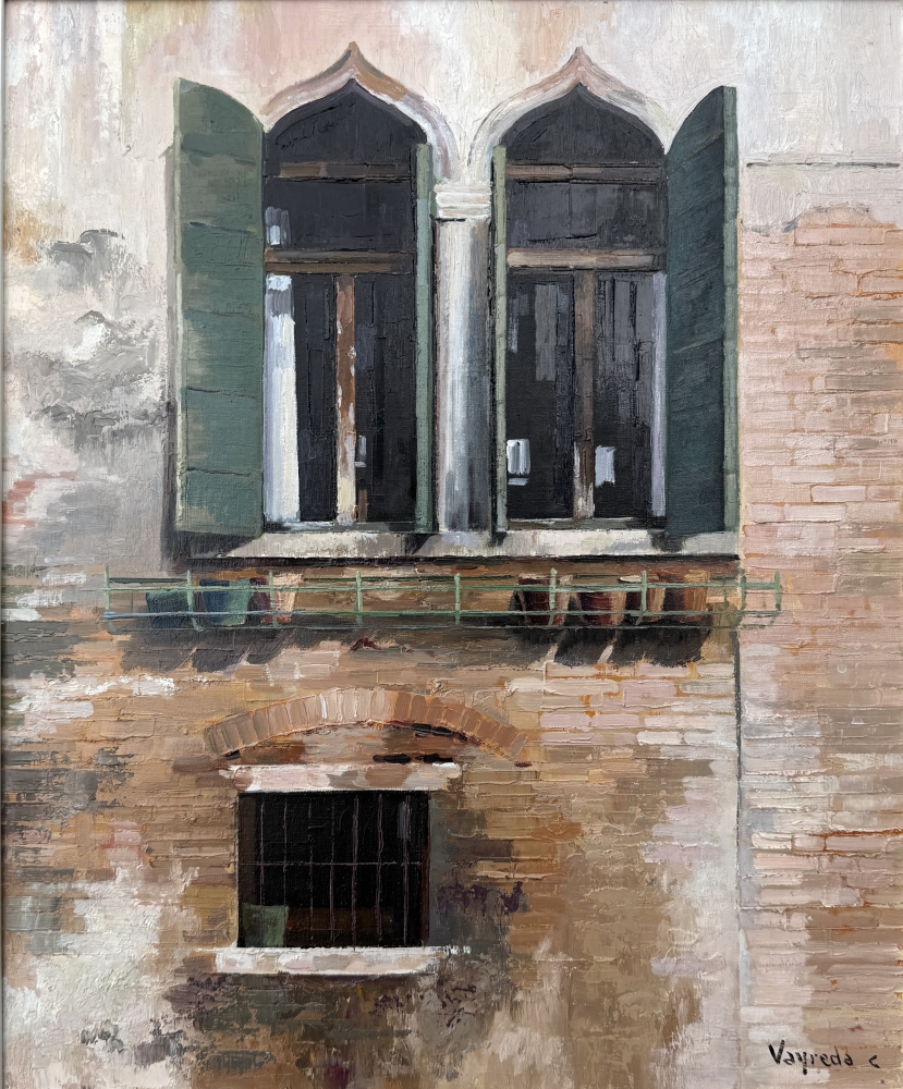 Josep Maria Vayreda Canadell, Ventanas góticas de Venecia, firmado