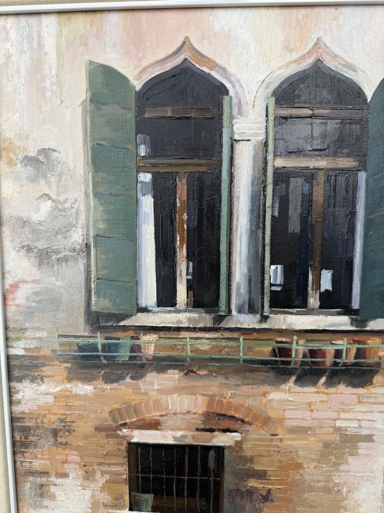 Josep Maria Vayreda Canadell, Ventanas góticas de Venecia, firmado