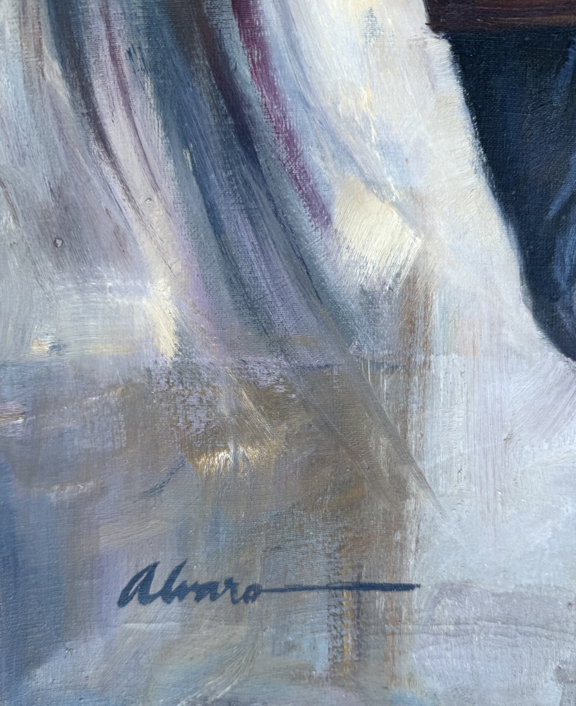 Álvaro Gómez Hurtado, Caballo negro, óleo sobre lienzo