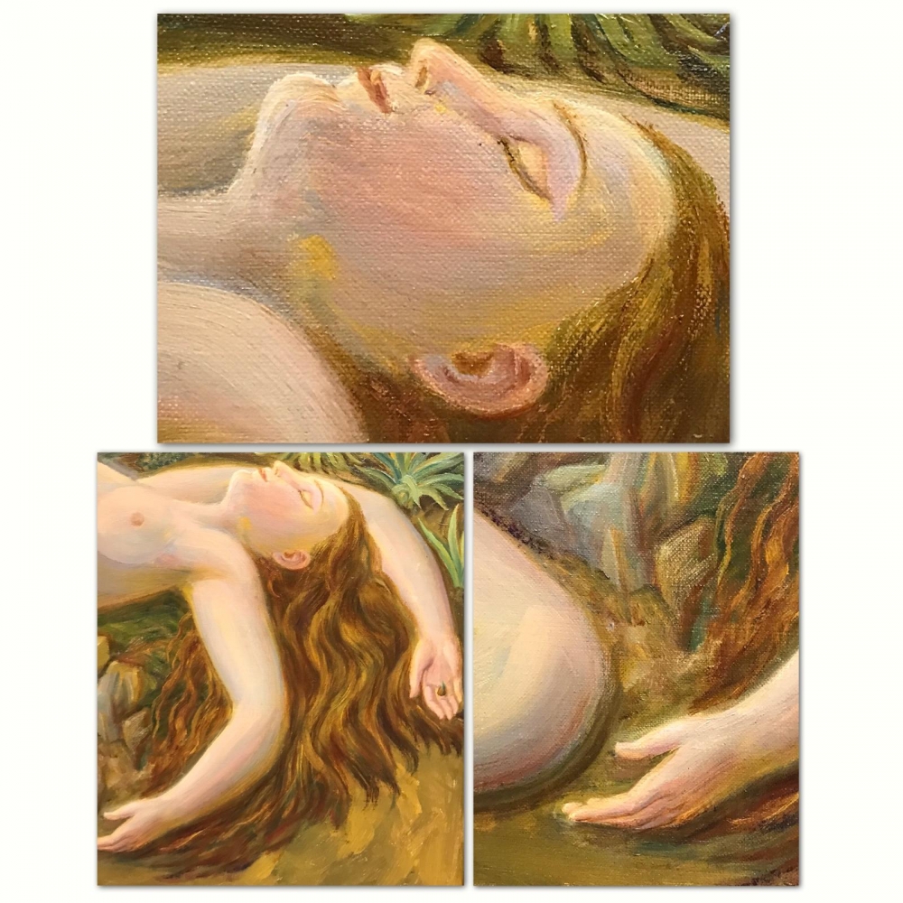 “Alegoría de la Fertilidad en Paisaje Marino”, escuela europea de los años 70-80 del siglo XX