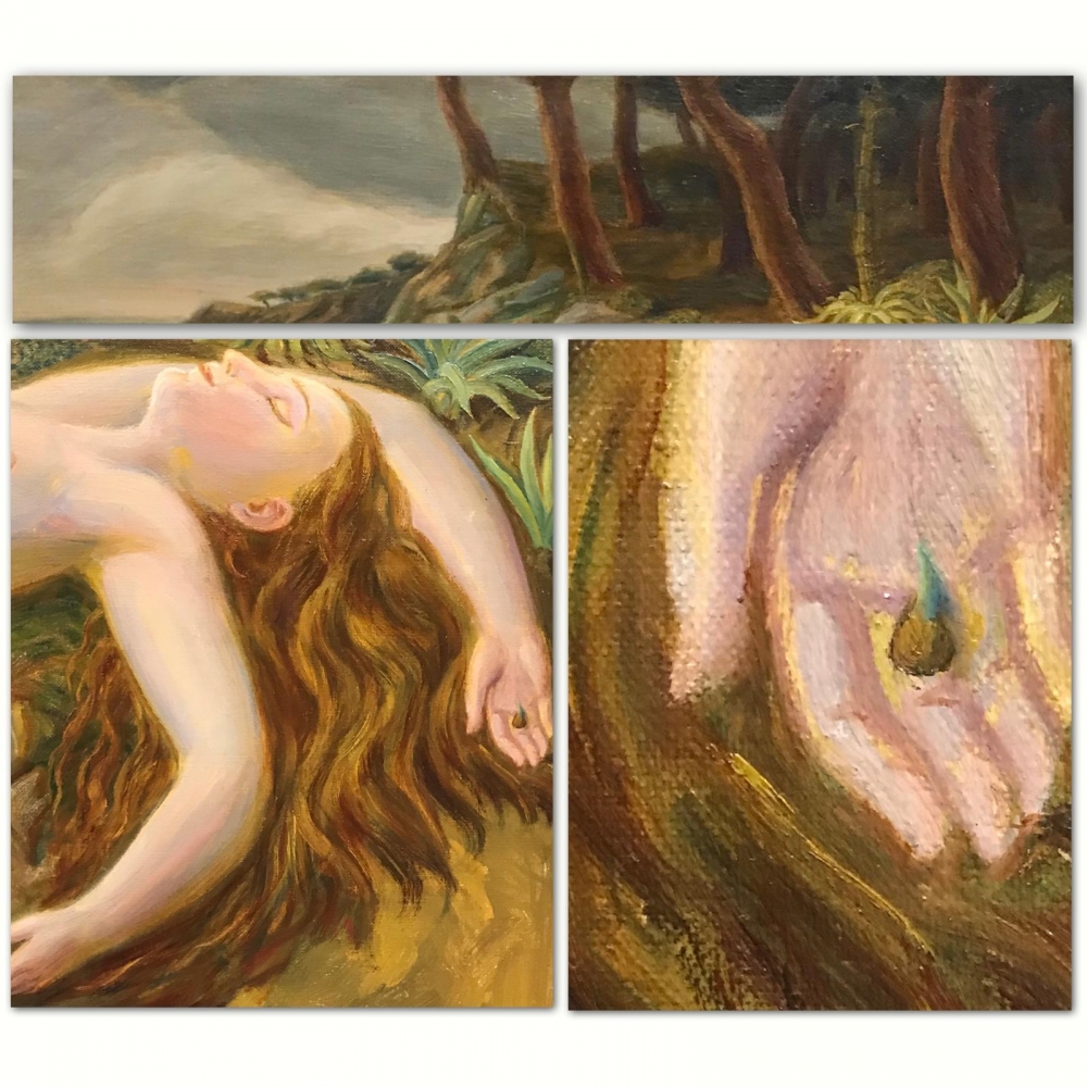 “Alegoría de la Fertilidad en Paisaje Marino”, escuela europea de los años 70-80 del siglo XX