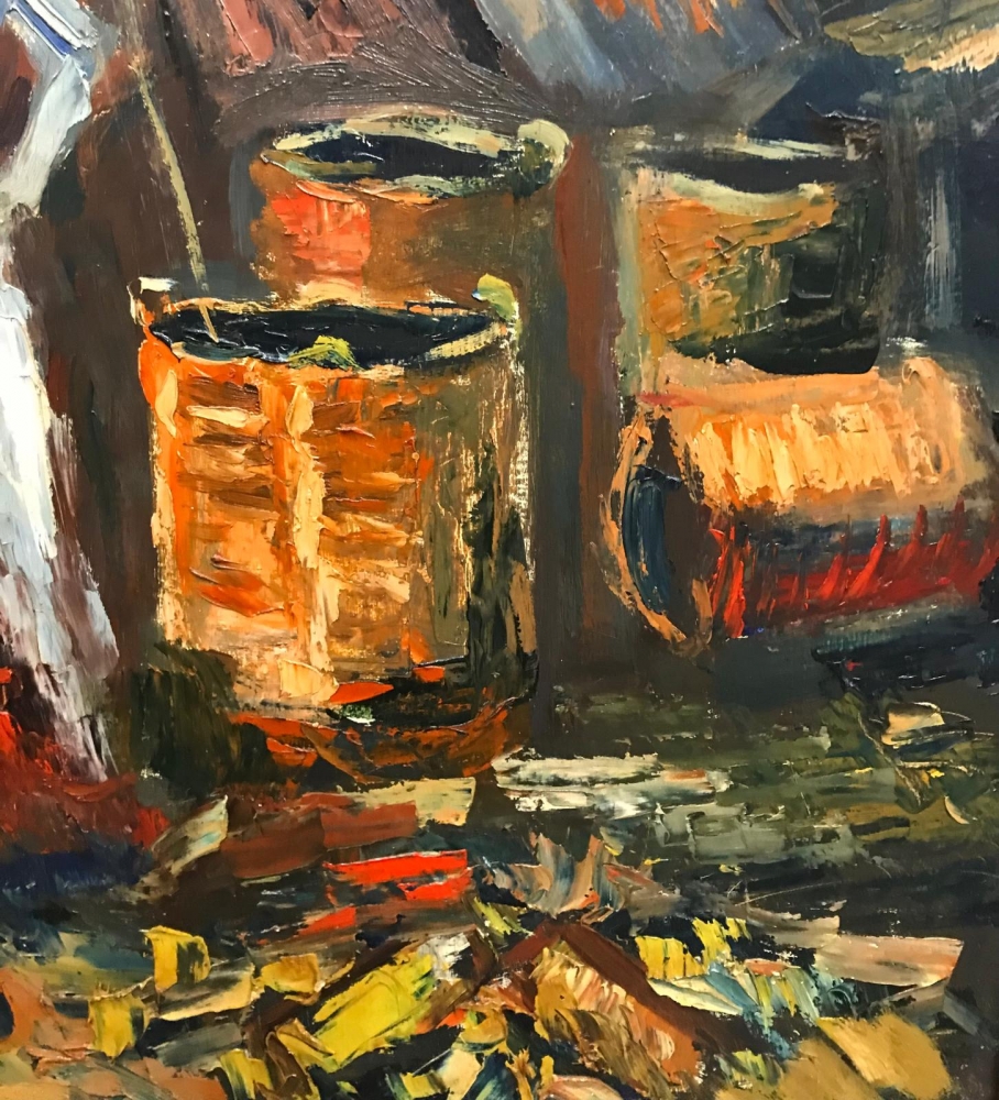 ”Caravana Gitana al Atardecer”, J. García Altafulla, años 50 del siglo XX