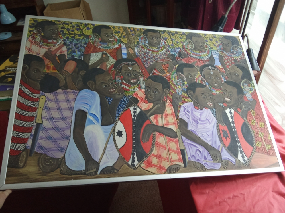 Óleo de Ancent Soi, Kenia, 1975