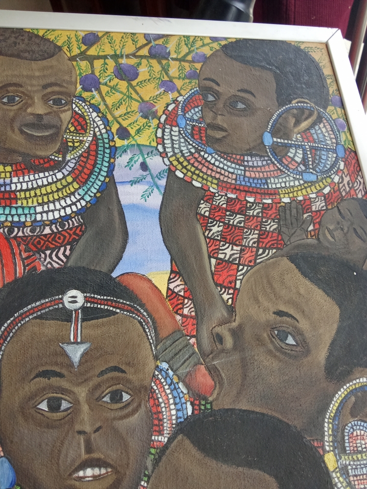 Óleo de Ancent Soi, Kenia, 1975