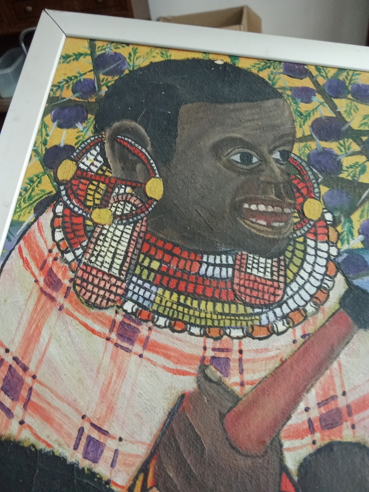 Óleo de Ancent Soi, Kenia, 1975