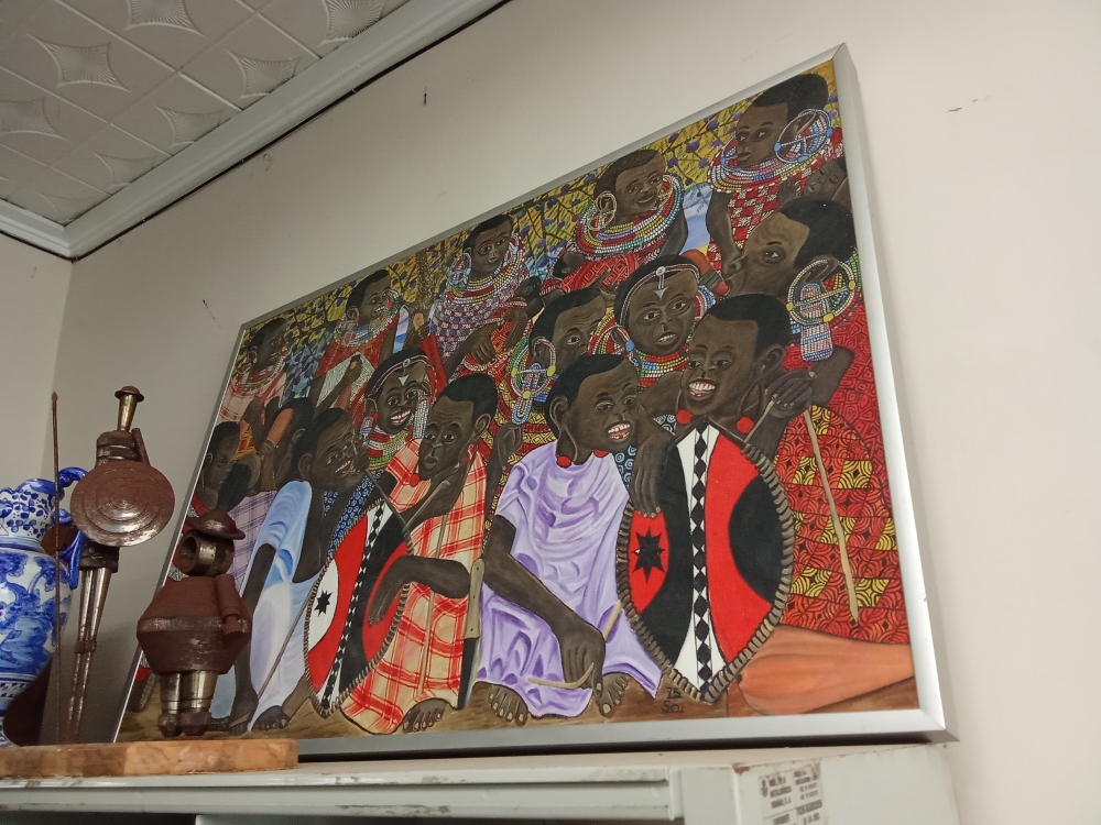 Óleo de Ancent Soi, Kenia, 1975