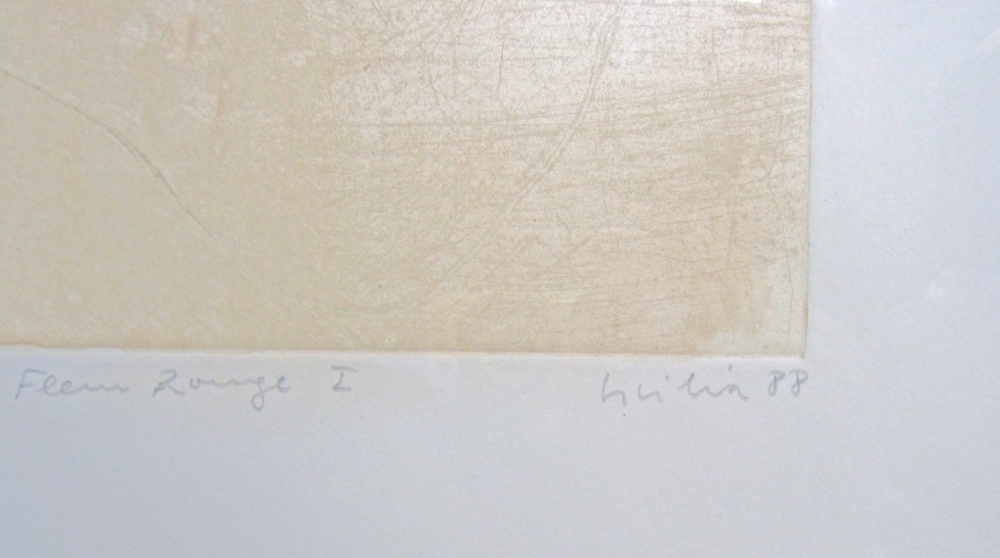 Jose María Sicilia, aguafuerte, abstracción, 1988