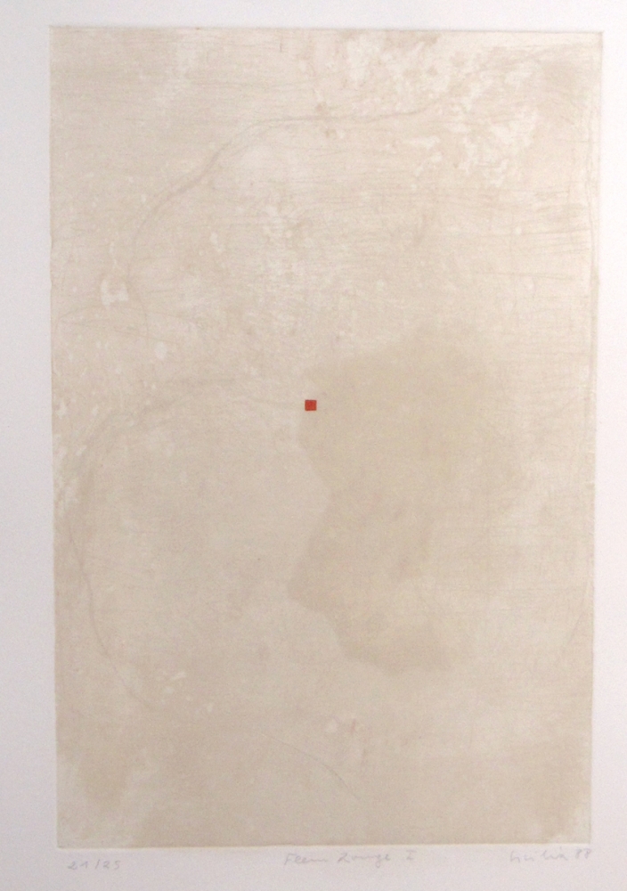 Jose María Sicilia, aguafuerte, abstracción, 1988