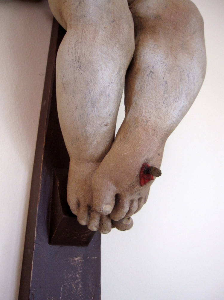 Óscar Salmerón, escultura contemporánea, ángel crucificado, 2009