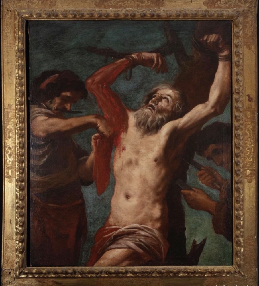 El martirio de San Bartolomé, círculo de Jose de Ribera, óleo sobre lienzo, siglo XVII