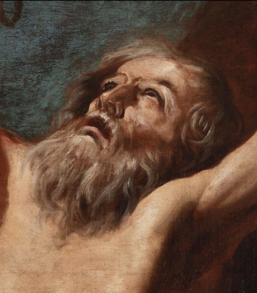 El martirio de San Bartolomé, círculo de Jose de Ribera, óleo sobre lienzo, siglo XVII