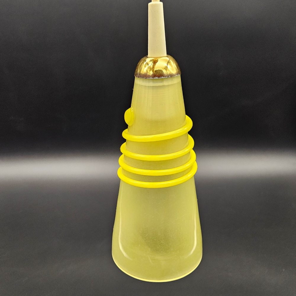 Lámpara vintage de techo de cristal soplado, 1950-1959