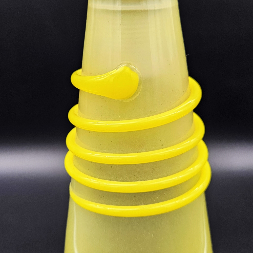 Lámpara vintage de techo de cristal soplado, 1950-1959