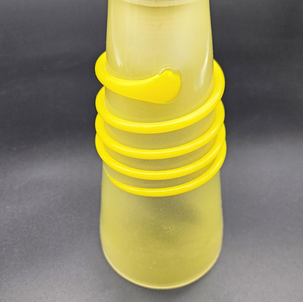 Lámpara vintage de techo de cristal soplado, 1950-1959