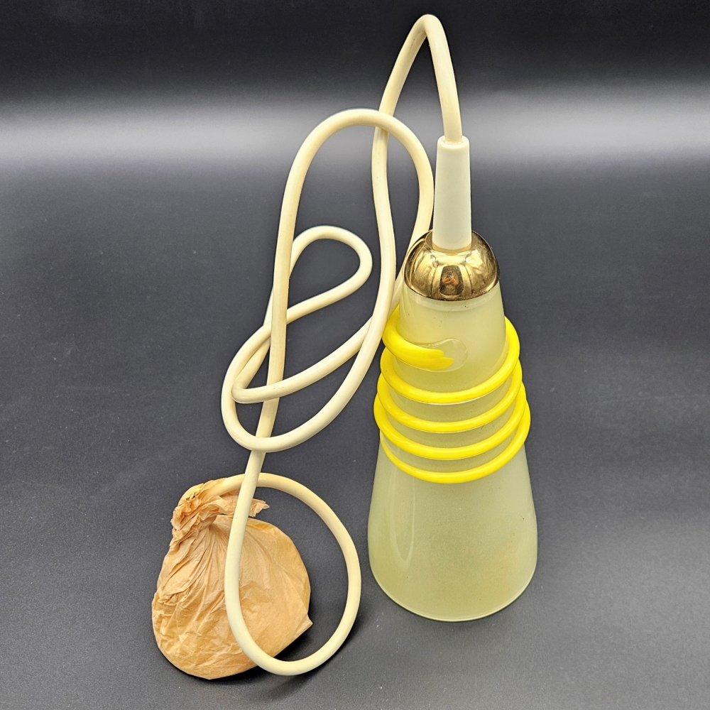 Lámpara vintage de techo de cristal soplado, 1950-1959