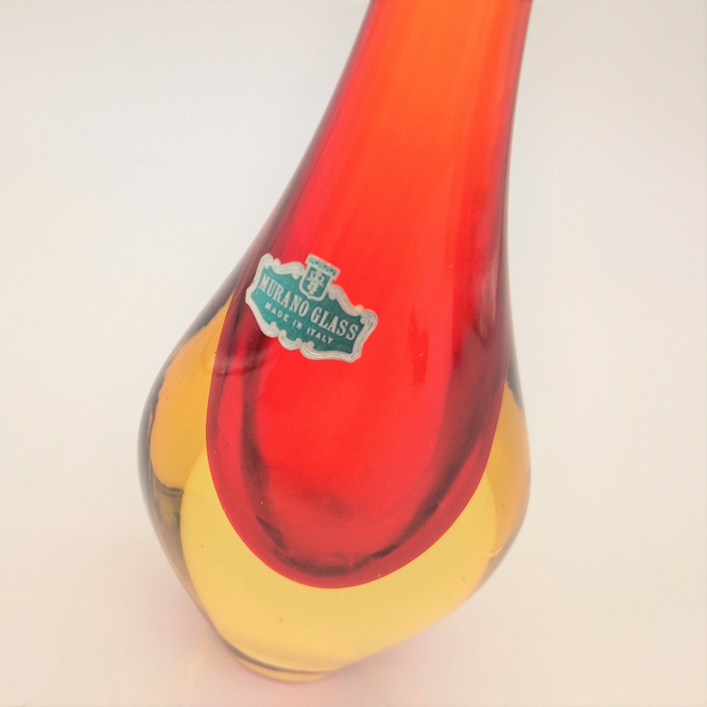 Florero de cristal Sommerso de Murano de Flavio Poli, 1955 - 1959