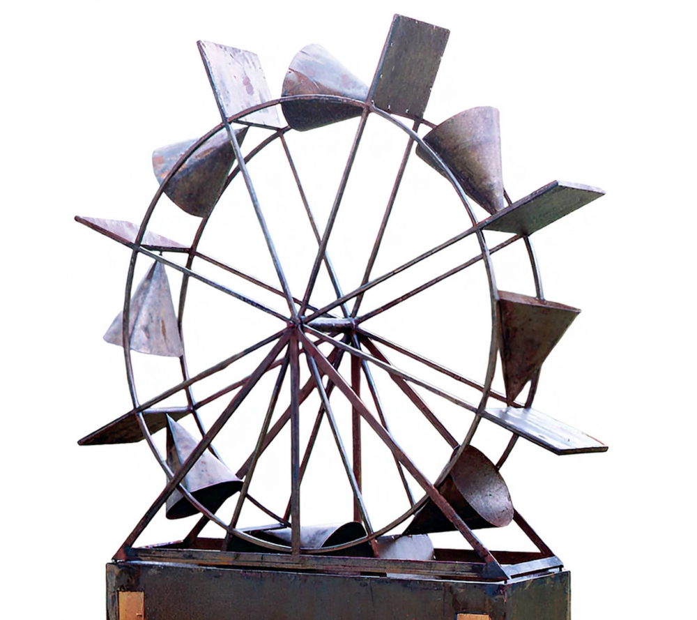 Guillermo Pérez Villalta, escultura contemporánea, hierro, noria, años 80