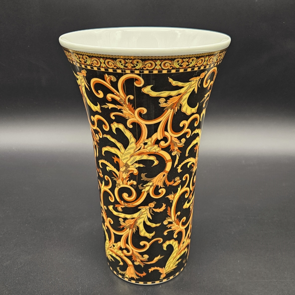 Florero vintage de porcelana de Versace para Rosenthal, 1991