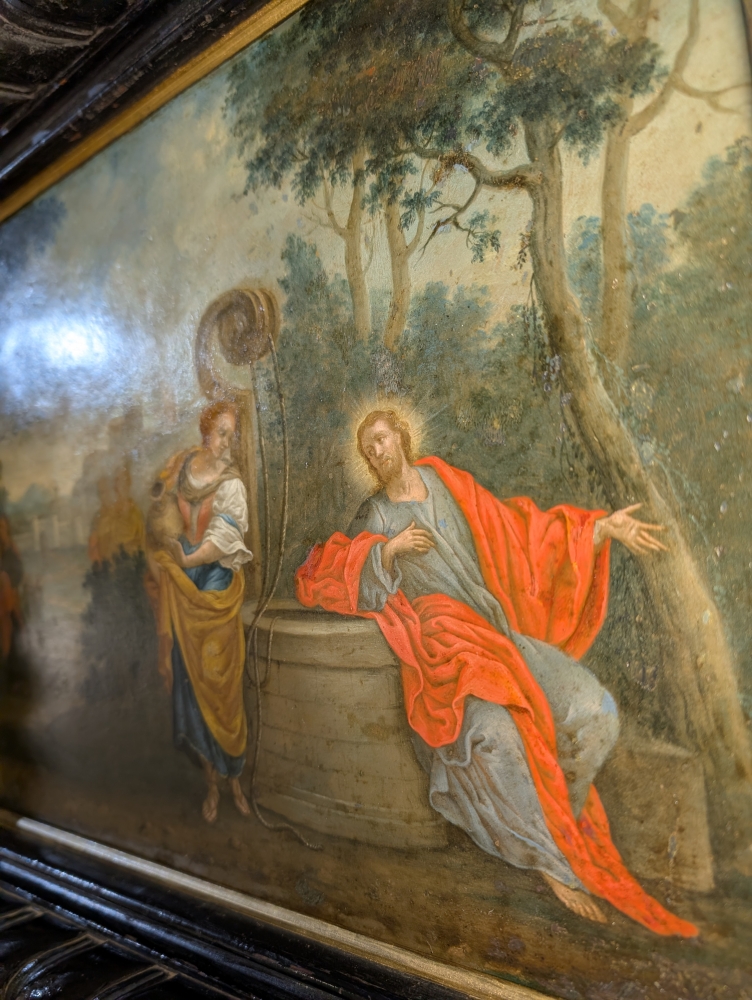 Jesus y la Samaritana en el pozo, h.1700
