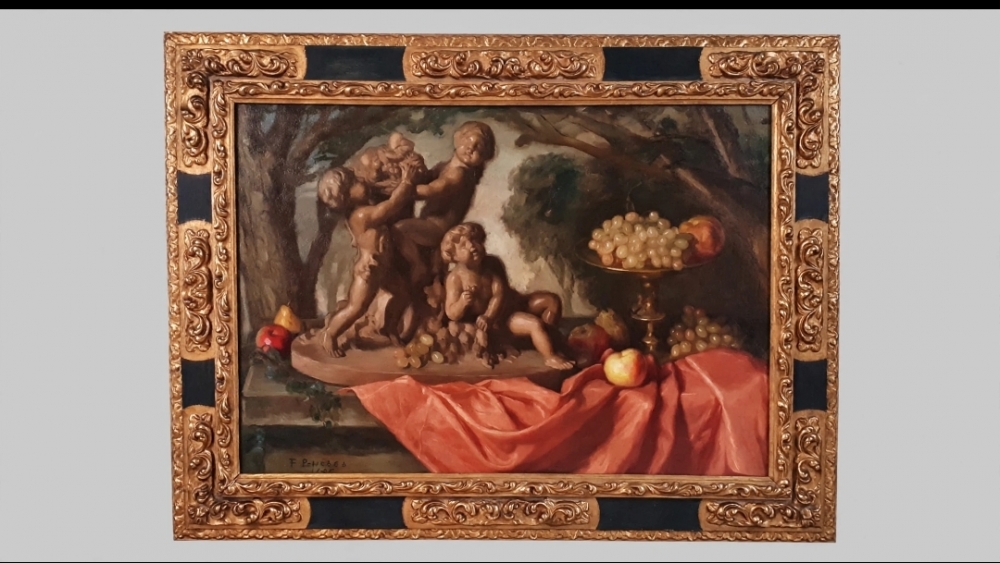 Fernando Briones Carmona, Bodegón, óleo sobre el lienzo