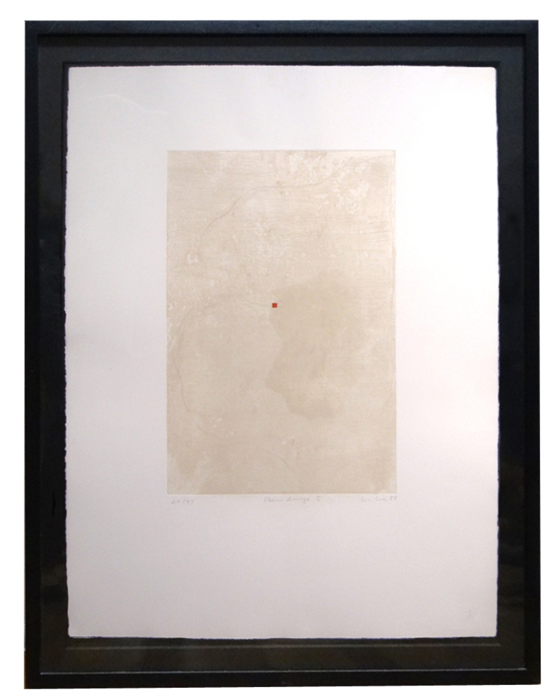 Jose María Sicilia, aguafuerte, abstracción, 1988