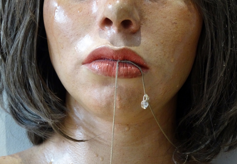 Marc Sijan, escultura hiperrealista, retrato de mujer, 1992