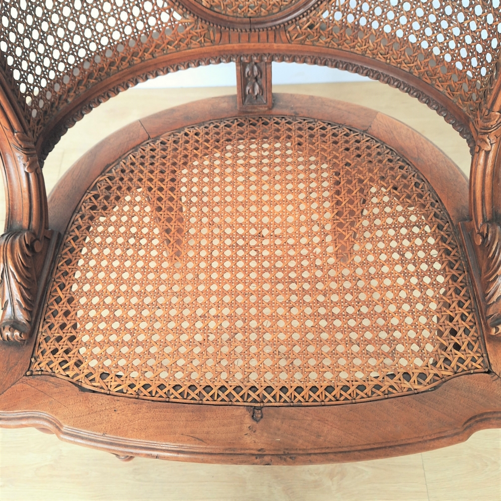 Silla de ratán, Luis XVI, Francia, 1800 - 1820