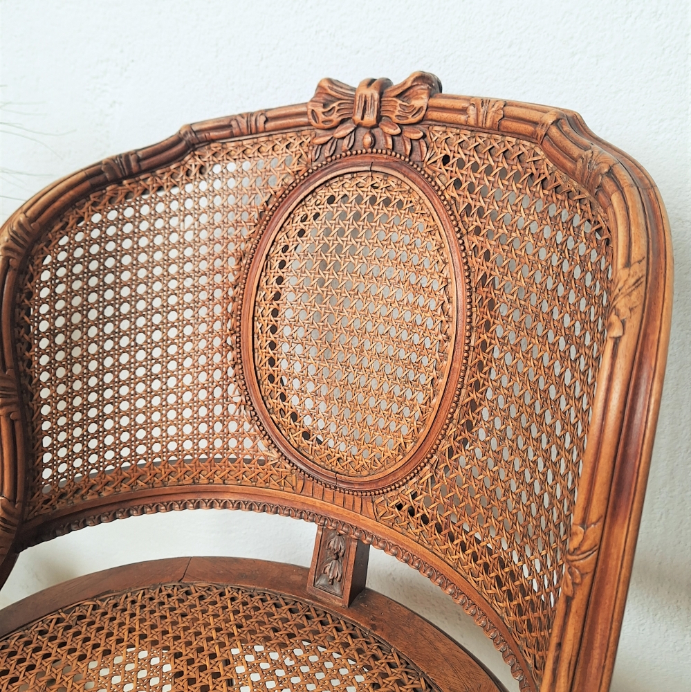 Silla de ratán, Luis XVI, Francia, 1800 - 1820