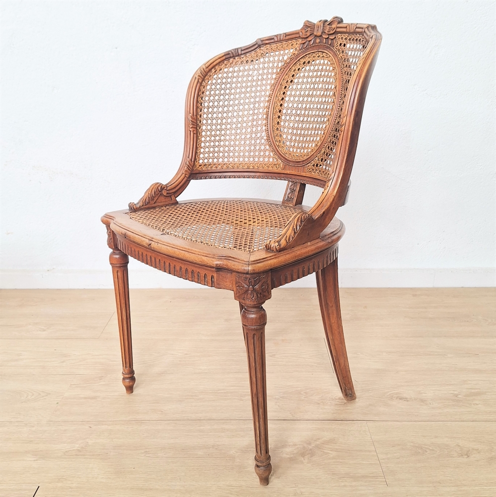Silla de ratán, Luis XVI, Francia, 1800 - 1820