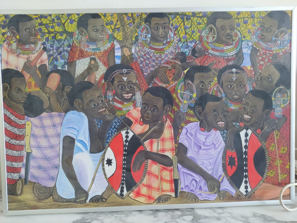 Óleo de Ancent Soi, Kenia, 1975