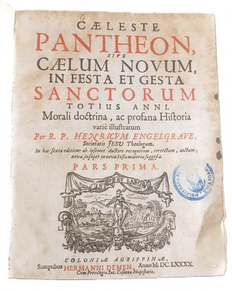 1690, Cæleste Pantheon sive Caelum Novum, Colonia, Libro de Emblemas, Henricus Engelgrave