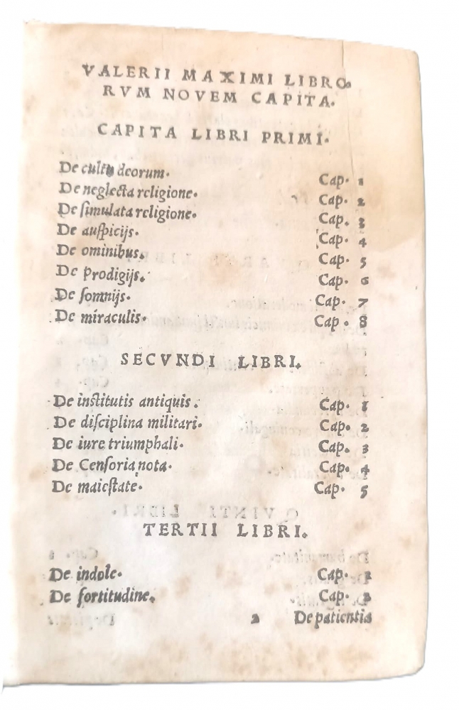 1538 Valerius Maximus, Dictorum Factorumque Memorabilium, Maguncia, Ivo Schoeffer