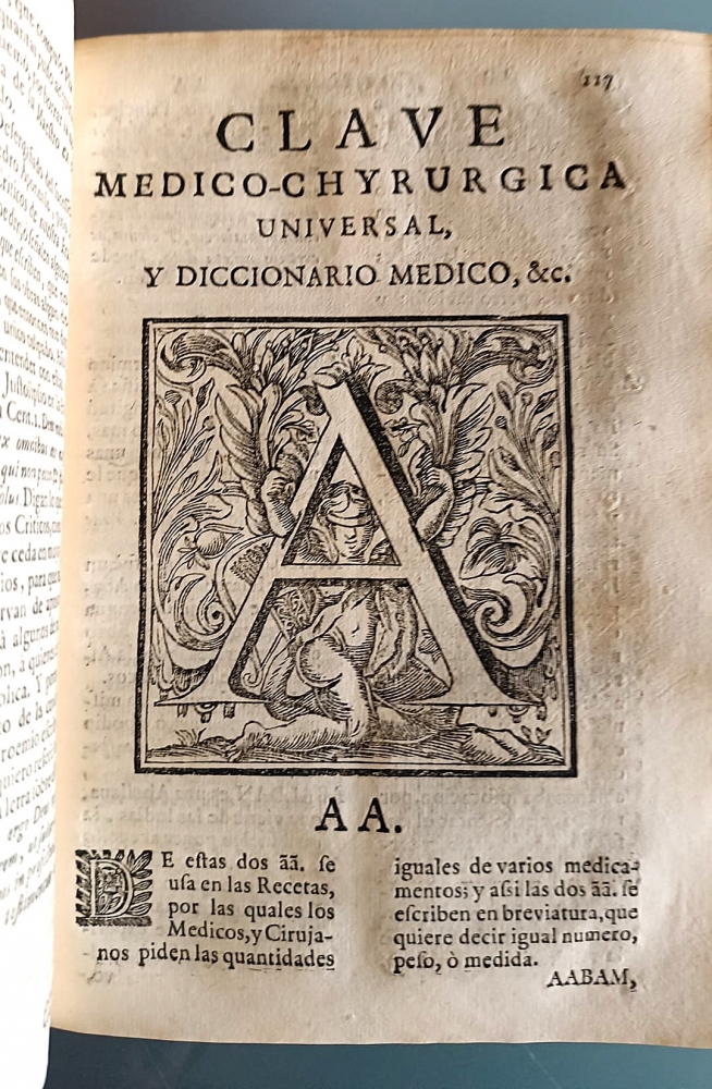 Libro español de 1730, Clave médico-chirúrgica universal, ilustraciones de plantas medicinales