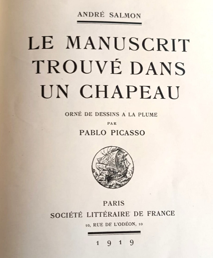 Le manuscrit trouvé dans un chapeau, ilustrado por Picasso, 1919