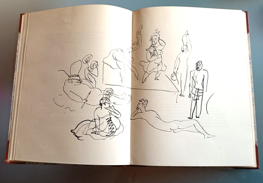 Le manuscrit trouvé dans un chapeau, ilustrado por Picasso, 1919