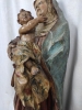 Virgen con el Niño en madera tallada, policromada y estofada, escuela española, probablemente siglo XVIII