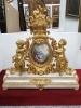 Reloj de sobremesa francés, ”Tournant”, estilo Luis XV, Napoleón IlI, París, 1855