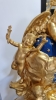 Reloj de sobremesa Luis XVI, Cercles Tournant, en bronce dorado ormolu y mármol, siglo XIX