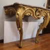 Consola de apoyo / de pared, madera tallada y dorada, Luis XV, Francia, siglo XVIII