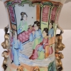 Pareja de jarrones de porcelana, Familia Rosa, Dinastía Qing, Cantón, China, siglo XIX