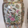 Pareja de jarrones de porcelana, Familia Rosa, Dinastía Qing, Cantón, China, siglo XIX