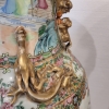 Pareja de jarrones de porcelana, Familia Rosa, Dinastía Qing, Cantón, China, siglo XIX