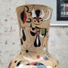 Jarrón “Miró”, cerámica vidriada, firmado Renata, España, 1993