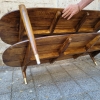 Coffee table “Elanza”, Chehoma, Mid-century, madera de mango, Bélgica, años 2010