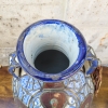 Jarrón con filigrana, cerámica, cuero, esmalte y metal, Safí, Marruecos, siglo XIX