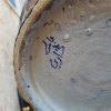 Jarrón con filigrana, cerámica, cuero, esmalte y metal, Safí, Marruecos, siglo XIX