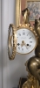 Reloj de sobremesa en bronce dorado y patinado, base de mármol, París, segunda mitad del siglo XIX