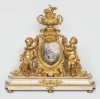 Reloj de sobremesa francés, ”Tournant”, estilo Luis XV, Napoleón IlI, París, 1855