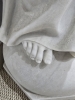 Escultura italiana de mármol blanco del siglo XIX del Sagrado Corazón de Jesús