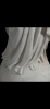 Escultura italiana de mármol blanco del siglo XIX del Sagrado Corazón de Jesús